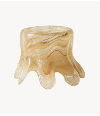 HKLIVING Candle holder low, cream