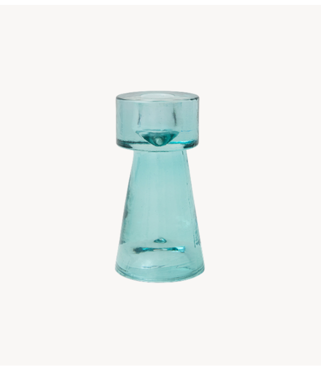 HKLIVING Kaarsenhouder Arte candle holder small, ice blue