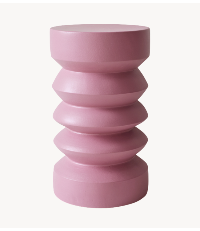 HKLIVING Fauteuil Stoneware side table, rouge