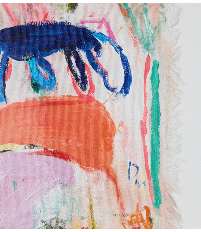 HKLIVING Wanddecoratie Abstract framed, scrawls (29,5x4,5x37,5cm)