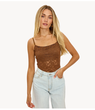 Top Team bloom Brown top