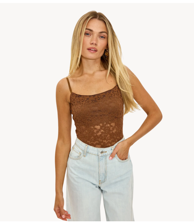 Top Team bloom Brown top