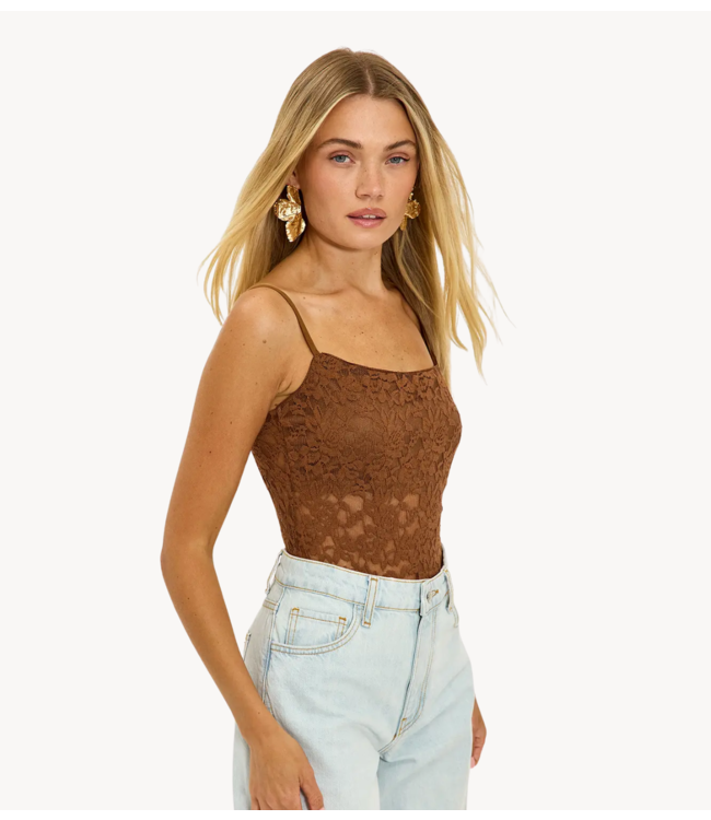 Top Team bloom Brown top