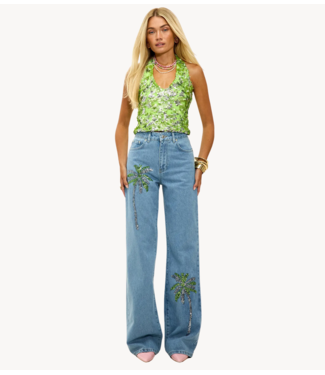 Jeans CHASING THE SPARK Light blue jeans with sequins