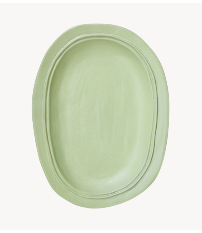HKLIVING Schaal New classics: large ceramic tray, mint