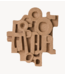 HKLIVING Wanddecoratie Wall sculpture brutalist, large