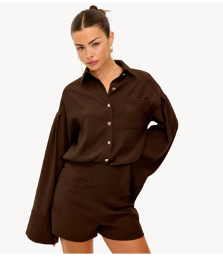 Broek Half Light Dark brown shorts