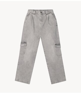 10DAYS Broek cargo pants flowy denim grey wash