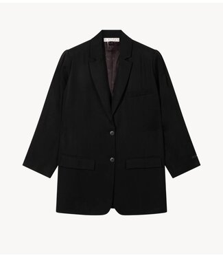 10DAYS Blazer long flowy blazer lyocell black