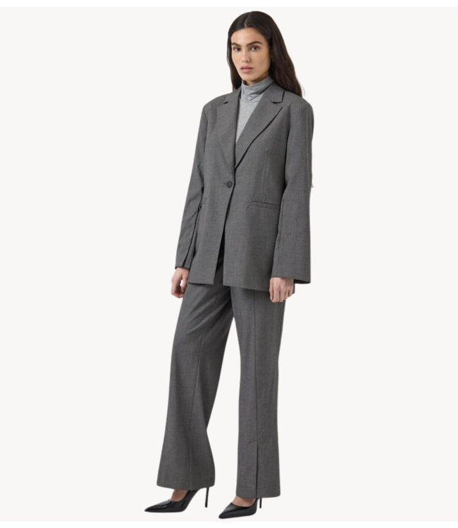 Y.A.S Blazer YASKIMA LS PINSTRIPE BLAZER S. Medium Grey Melange