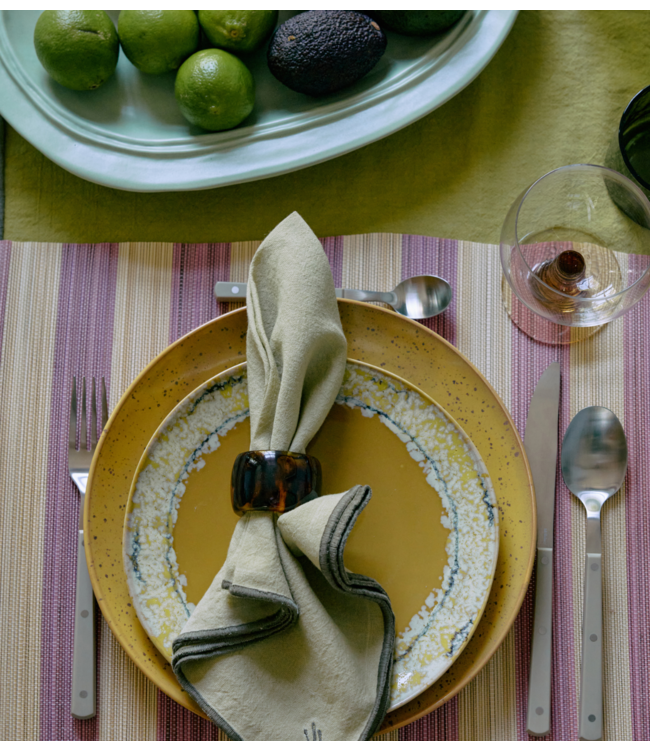 HKLIVING Placemat Bamboo placemat, roseate