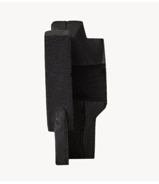 HKLIVING Object Burned wooden sculpture
