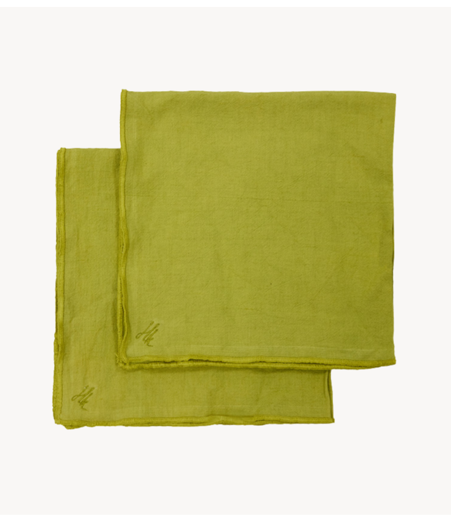 HKLIVING Servetten Ease napkins set of 2, citrus (50x50cm)