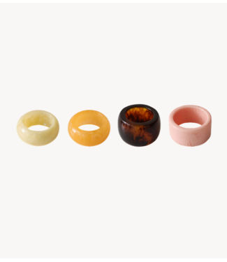 HKLIVING Servetringen Napkin rings, sunrise (set of 4)