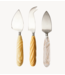 HKLIVING Kaasmes Cheese knives, cream (set of 3)