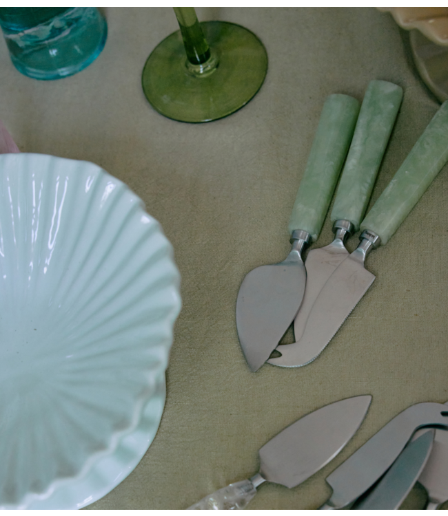 HKLIVING Kaasmesjes Cheese knives, sage (set of 3)