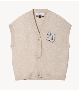 10DAYS Gilet soft v-neck knit gilet earth