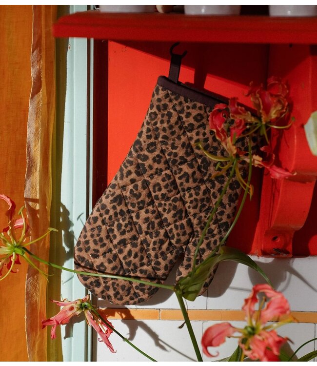 Anna+Nina Ovenwant Leopard Oven Mitt Multicolour