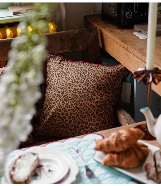 Anna+Nina Kussen Leopard Cushion Multicolour