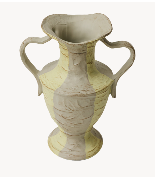 HKLIVING Vaas New classics: vase, cream stripes
