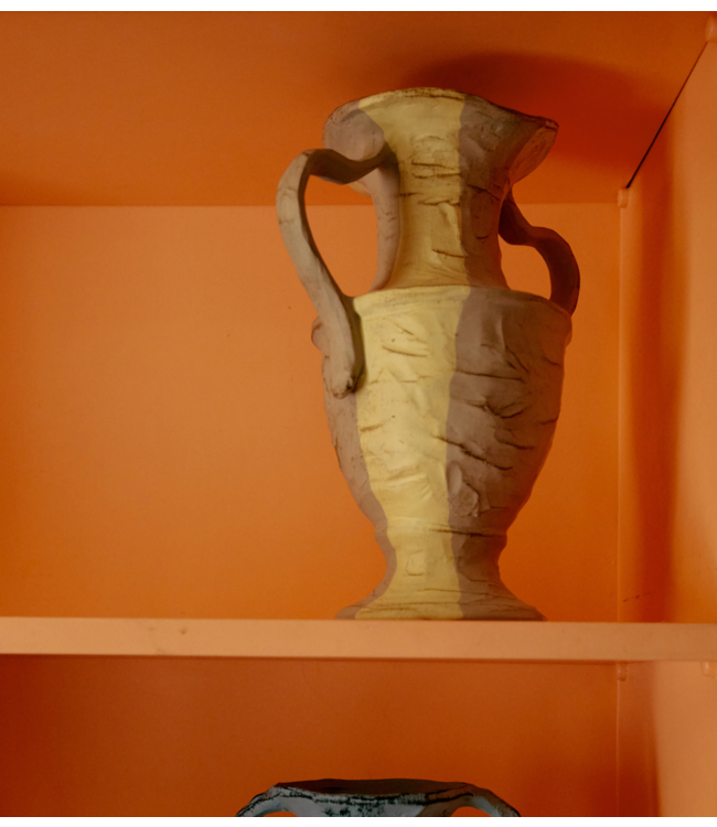 HKLIVING Vaas New classics: vase, cream stripes