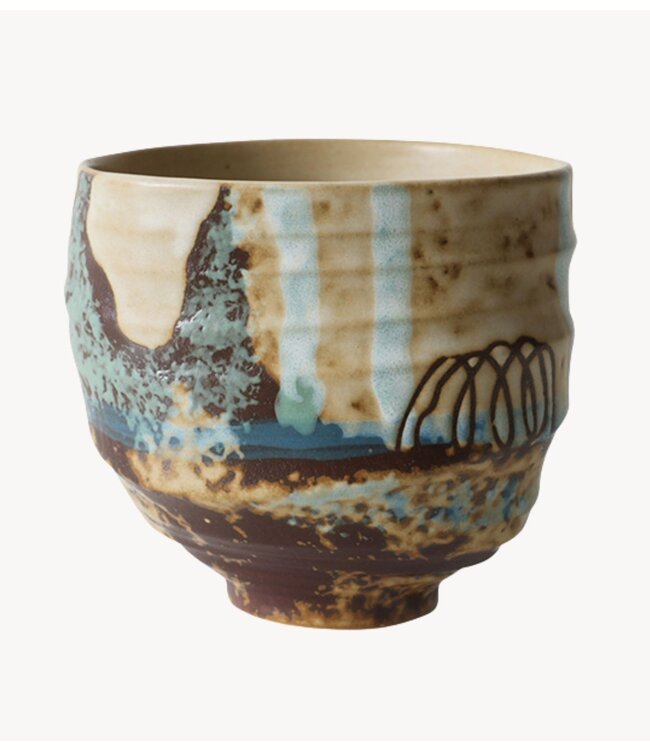 HKLIVING Mok Artist ceramics: coffee cup, scratched