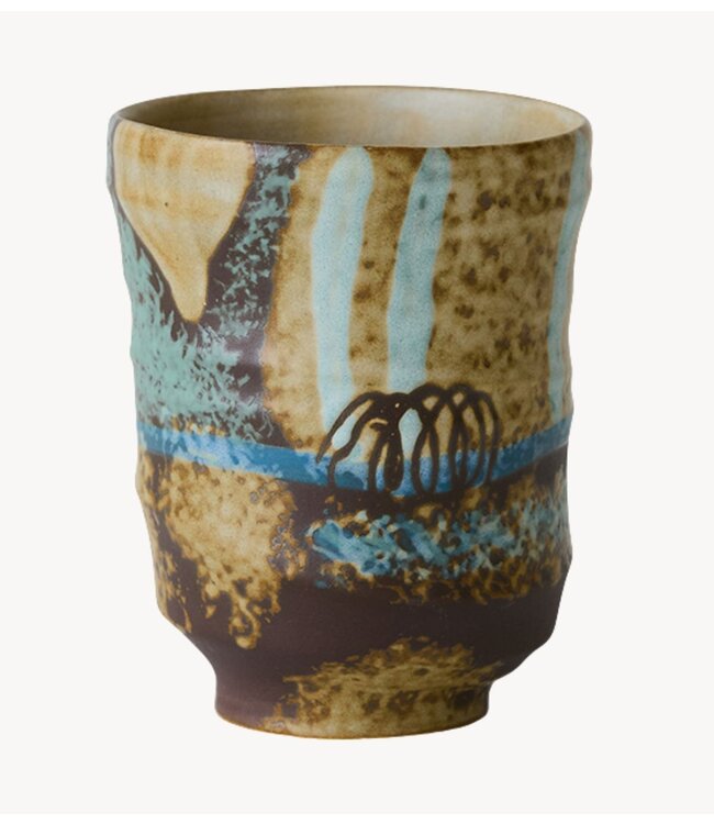 HKLIVING Mok Artist ceramics: coffee mug, scratched