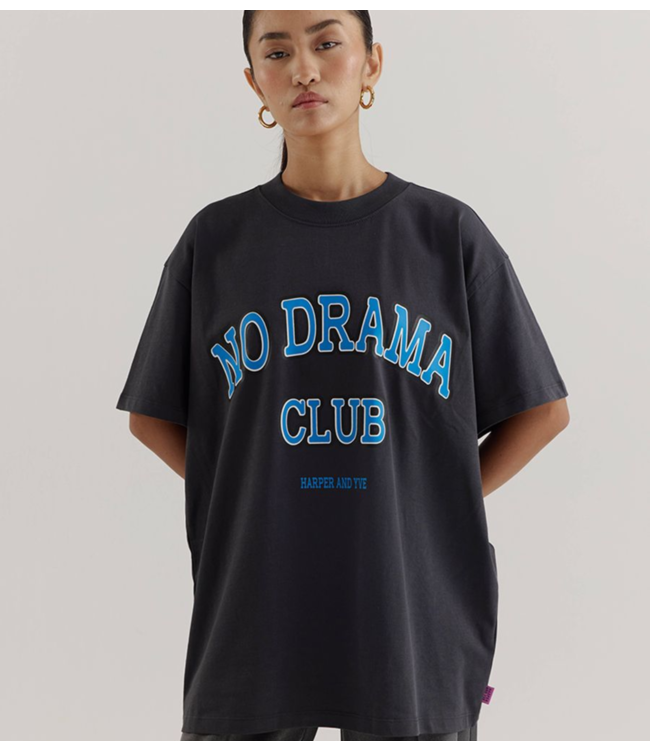 HARPER & YVE T-Shirt NODRAMACLUB-SS Dark Grey