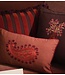 Palais Kussen Cushion Jackie Chocolate & Coral (Filling included) (60x40 cm)