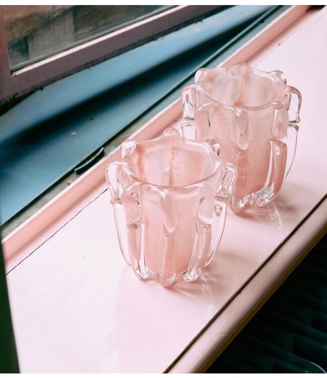 HKLIVING Kaarsenhouder Coralla candle holder, soft pink