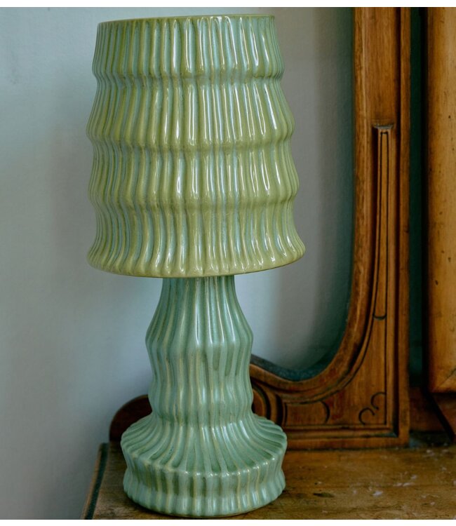 HKLIVING Tafellamp Ceramic table lamp, petal