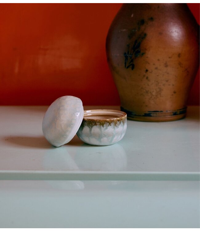 HKLIVING Suikerpot 70s ceramics: sugar pot, petal