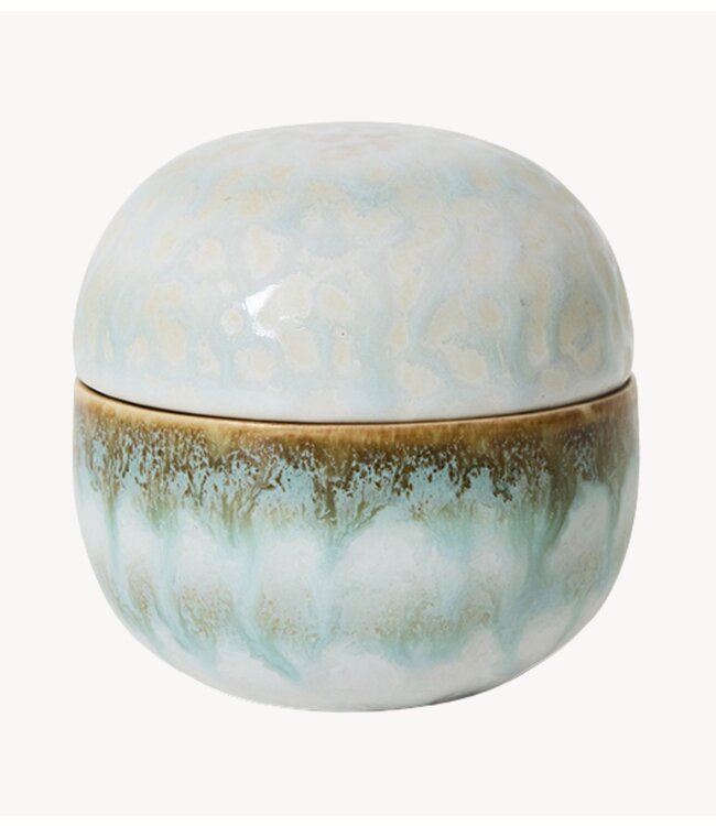 HKLIVING Suikerpot 70s ceramics: sugar pot, petal