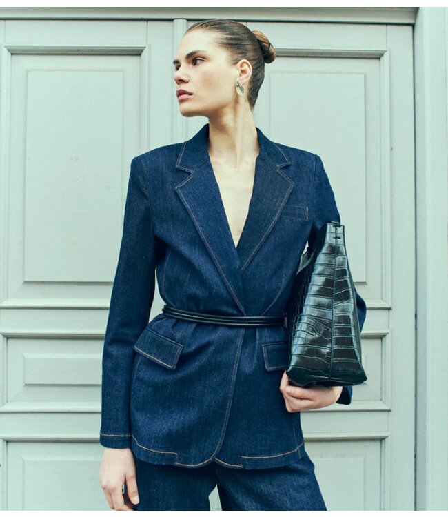 Copenhagen Muse Blazer CMJEAN-BLAZER Dark Blue Wash