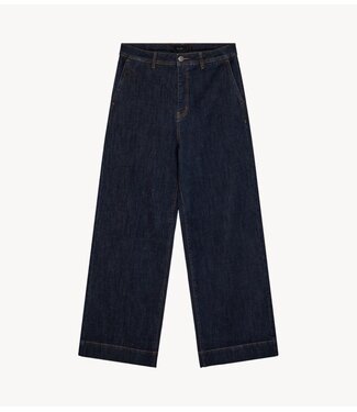 Copenhagen Muse Broek CMJEAN-WIDE-PANTS Dark Blue Wash