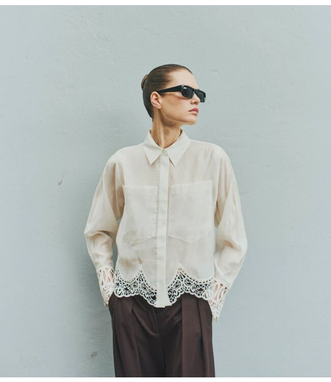 Copenhagen Muse Blouse CMMOLLY-SHIRT Jet Stream