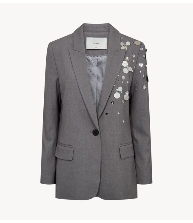 Copenhagen Muse Blazer CMTAILOR-BLAZER Light Grey Melange