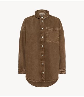 My Essential Wardrobe Blouse MWMalo 175 Shirt Tobacco Brown