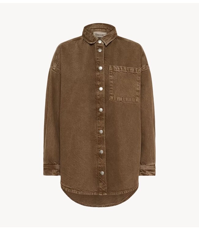 My Essential Wardrobe Blouse MWMalo 175 Shirt Tobacco Brown