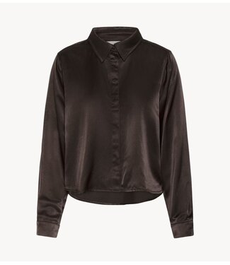 My Essential Wardrobe Blouse EstelleMW Wrap Blouse Espresso