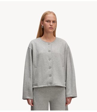 EDITED Trui Jilian Sweat Jacket Grey Melange