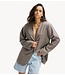 Refined Department Blazer ladies woven collarless blazer MEA antra