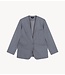 Refined Department Blazer ladies woven collarless blazer MEA antra