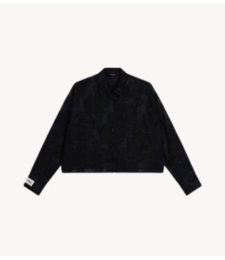Refined Department Blouse ladies woven cropped blouse MARY black Refined Department Blouse ladies woven cropped blouse MARY black
