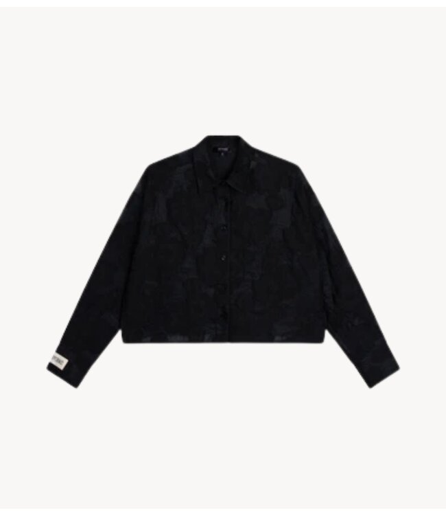 Refined Department Blouse ladies woven cropped blouse MARY black