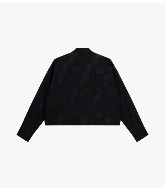 Refined Department Blouse ladies woven cropped blouse MARY black