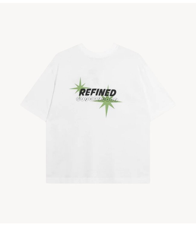 Refined Department Top ladies knitted oversized t-shirt MAGGY off white