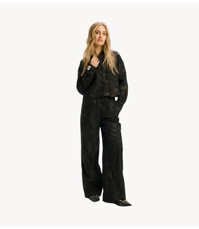 Refined Department Broek ladies woven wide pants MARA black