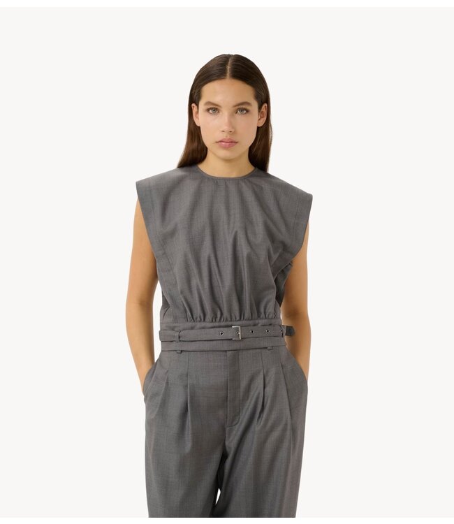 Gestuz Top GZeffy top Dark Grey Melange