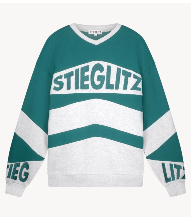 Stieglitz Trui Hugo Sweater Melange Grey